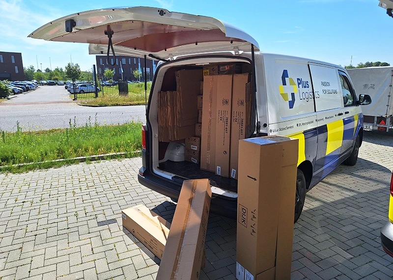 Inladen van warehouse bestelling