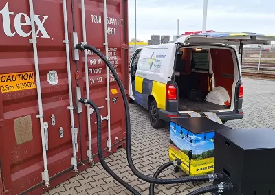 gasmeting bij Full services zeecontainers